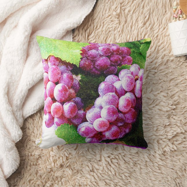 Coussin "Plante de fruits de raisins" jolie photo. Command (Couverture)