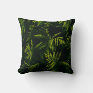 COUSSIN PLANTE FEUILLE VERT ET JAUNE