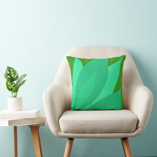 Coussin Plante vert