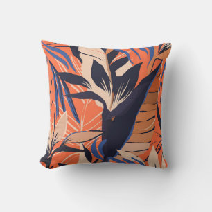 Coussin Plantes de jungle exotique moderne motif d'illustr