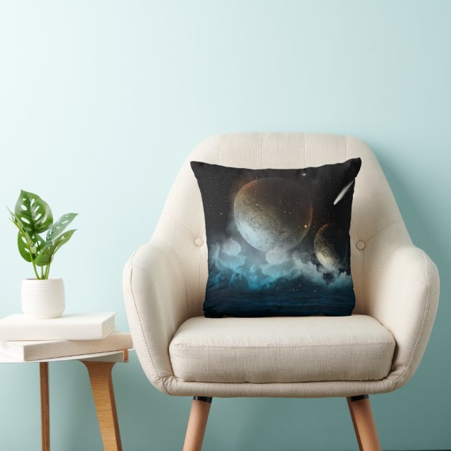 Coussin Plantes océaniques (Chaise)