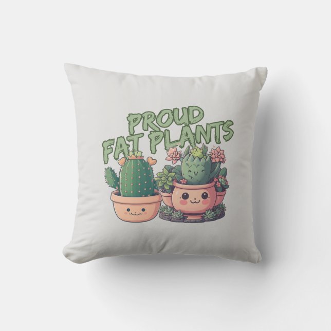 Coussin Plantes succulents (Recto)