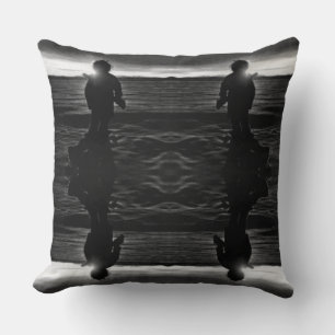 Coussin Plaque 1970 coucher de soleil chasseur esquimau Al