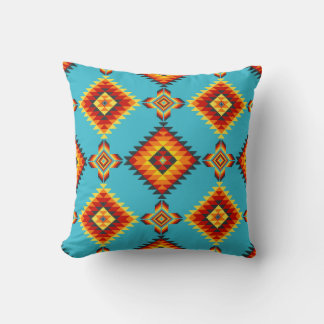 Coussin Plaques tribal géométriques