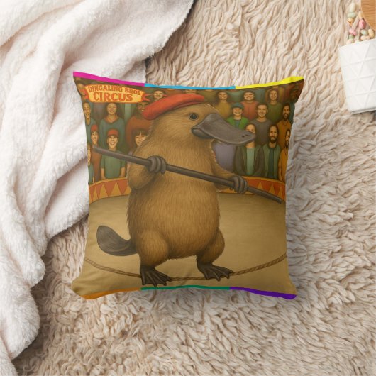 Coussin Platon ornithorynque funambule (Couverture)