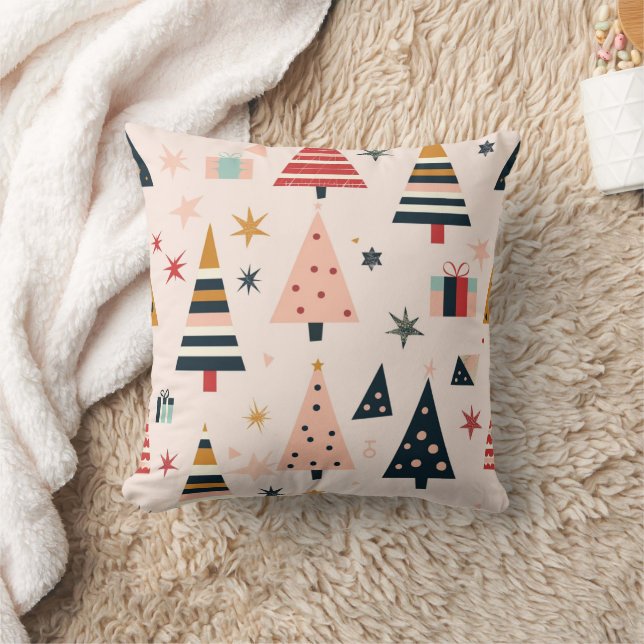 Coussin Playful Holiday Tree Pattern (Couverture)