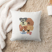 Coussin Playful Puppies Pattern Decorative Pillow (Couverture)