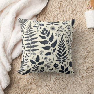 Coussin plein d'herbe et d'arbres