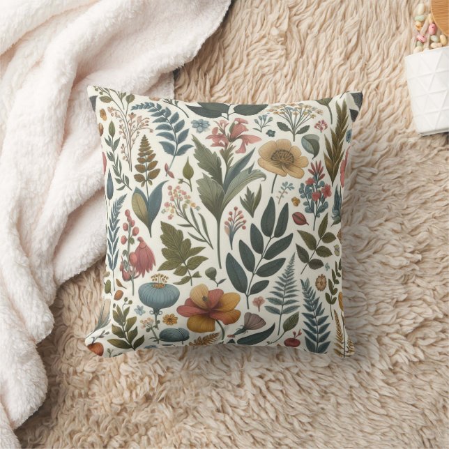 Coussin plein d'herbe et d'arbres (Couverture)