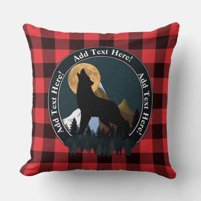 Coussin Pleine lune de Howling Wolf (Recto)