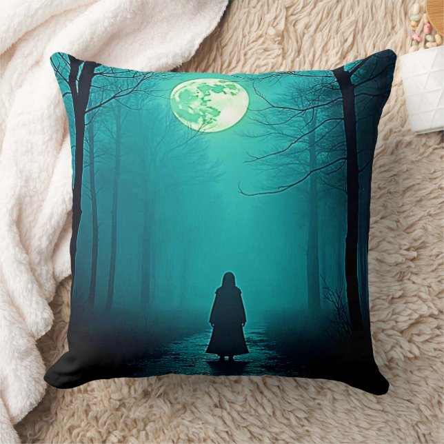 Coussin Pleine lune éffrayante Conception nocturne (Couverture)