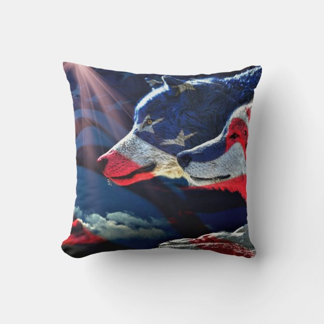 Coussin Pleine lune Wolf Wolf (Recto)
