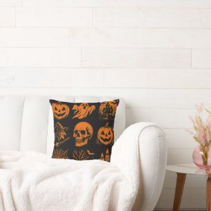 Coussin pliage Halloween avec diverses images