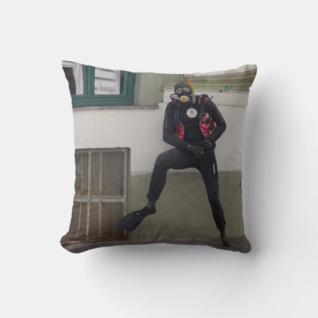 Coussin Plongeur Scuba (Recto)