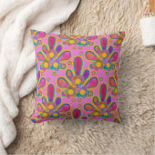Coussin Ploomf d'aquarelle rétro dorée décadent au coucher (Couverture)