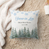 Coussin Pluie de flocons de neige sur le thème de l'hiver (Couverture)