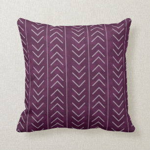 Coussin Plum en tissu boueux