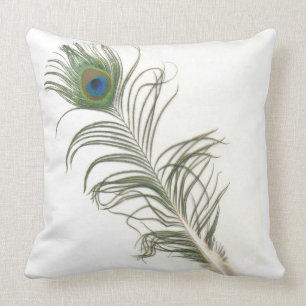 Coussin Plume de paon