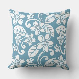 COUSSIN PLUMÉRIA ÎLE (BLEU ARDOISE)