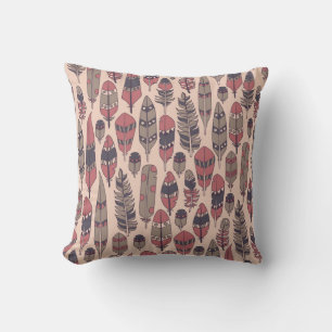 Coussin Plumes Abstraites : arrière - plan vintage coloré.