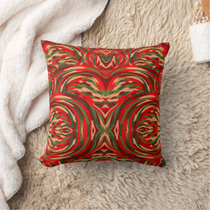 Coussin Plumes de flamant rose vibrant