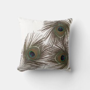 Coussin Plumes de paon
