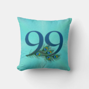Coussin Plumes de Paon 99 Jubilé Anniversaire Milestone