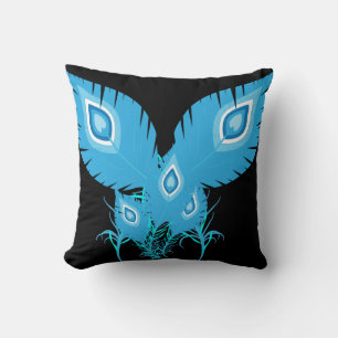 Coussin Plumes de paon   Oiseaux de paon   Mode