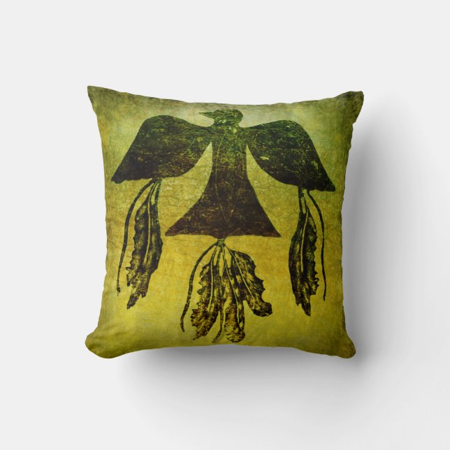 Coussin Plumes et Thunderbird d'esprit (Recto)