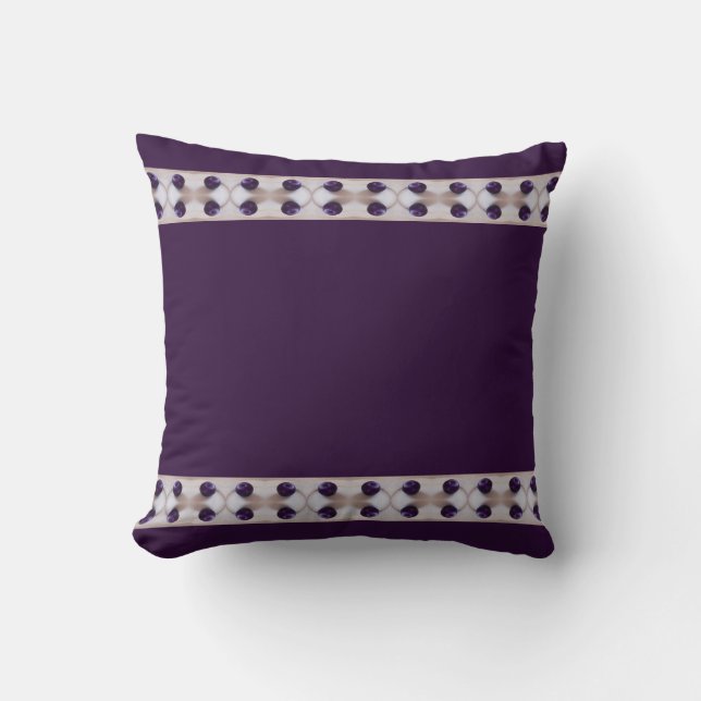 Coussin Plums pourpres (Recto)