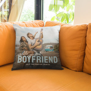 Coussin Plus beau cadeau de petit ami Photo