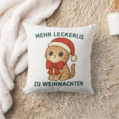 Coussin Plus de friandises à Noël - chats amusants (Couverture)