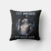 Coussin Plus de Monsieur Gentil Mec Drôle de Mème de Loup (Verso)