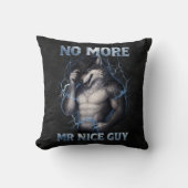 Coussin Plus de Monsieur Gentil Mec Drôle de Mème de Loup (Recto)