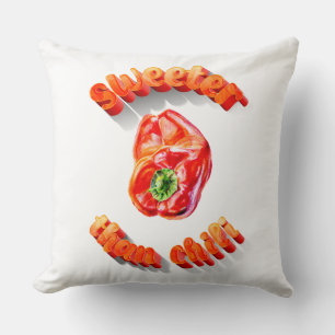 Coussin Plus doux que le piment poivron rouge