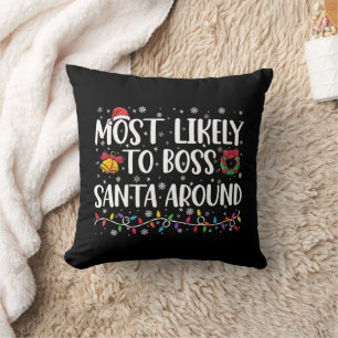 Coussin Plus susceptible de diriger le Père Noël Funny Chr