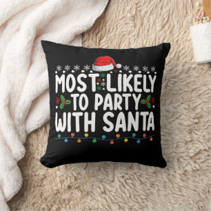 Coussin Plus susceptible de faire la fête avec le Père Noë