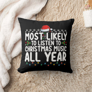 Coussin Plus susceptible d'écouter de la musique de Noël t