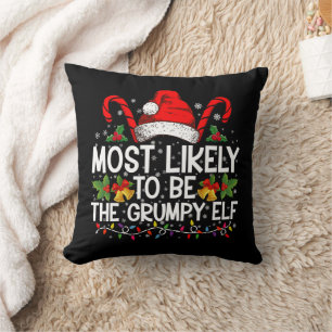 Coussin Plus susceptible d'être l'elfe grincheux Funny Xma