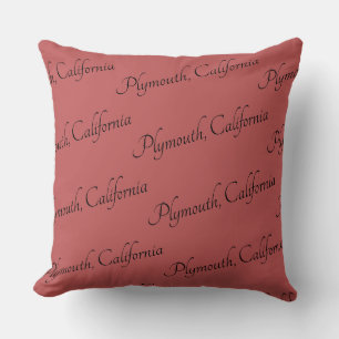 Coussin Plymouth, Californie nom de la ville