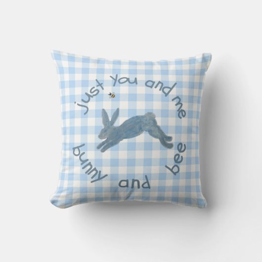 Coussin Poem Bunny Bee Bunnies Bees Baby  (Recto)