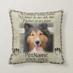 Coussin Poème Ami fidèle Pet Sympathie Personnalité Bur