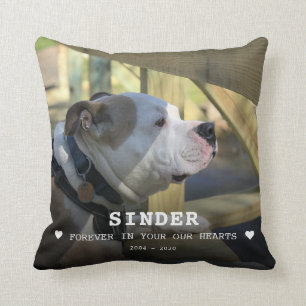 Coussin Poème de chien Photo Mémorial Objet-souvenir