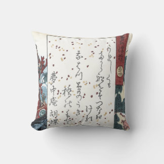 Coussin Poésie japonaise : Le pont des rêves, Genji