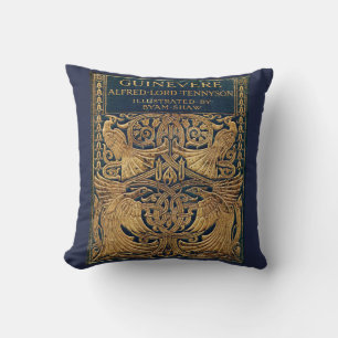 Coussin Poésie Peacock Art Nouveau