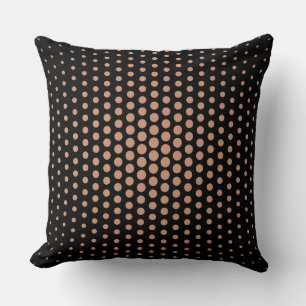 Coussin Poids antique Techno Dots Moderne Noir