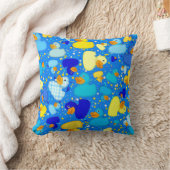 Coussin POIDS-N-POTS-Style-3-Bleu 3 Sq LAIT (Couverture)
