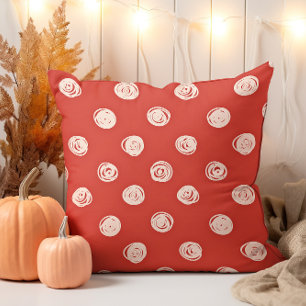 Coussin Poignée à la main Crème Polka point