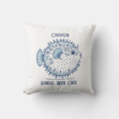 Coussin Poignée de poisson avec soin (Recto)