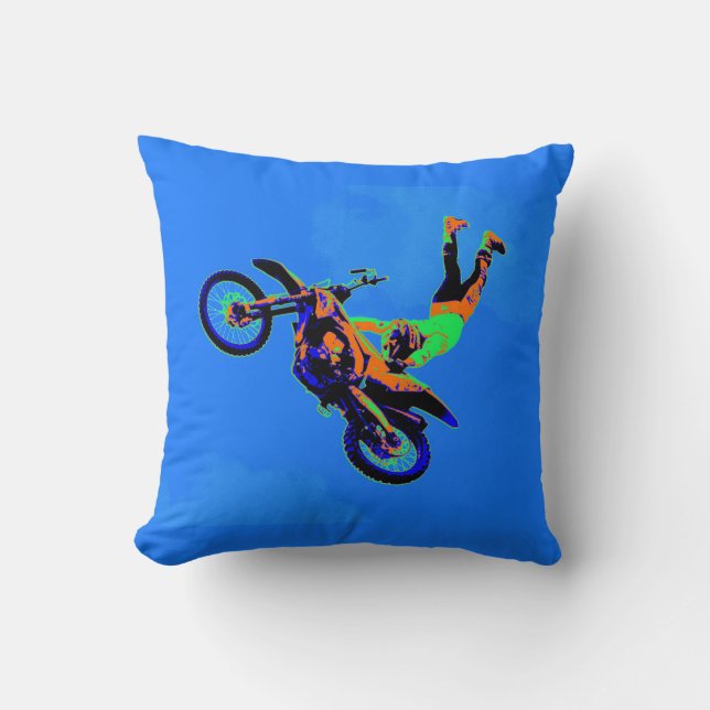 Coussin Poignée volant - Motocross Stunt Freestyle (Recto)